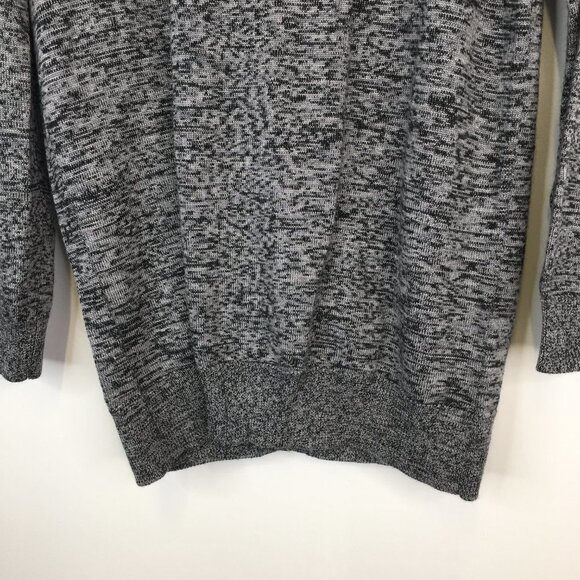 Calvin Klein Gray Heathered Lightweight Cardigan Front Pockets Size M - Picture 11 of 11